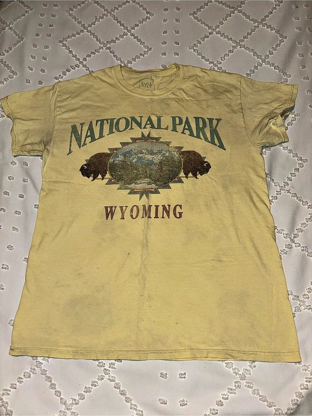 Full Tilt National Park Graphic Tee Yellow Small